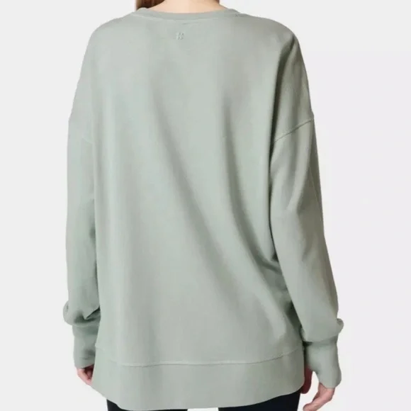 Sweaty Betty After Class Sweatshirt. Size 12 Sage Green. - Picture 3 of 14